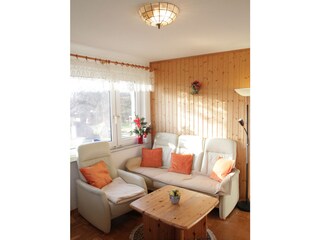 gemütliche Sitzecke im Wohnzimmer