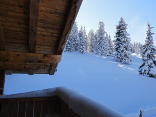 Blick vom Balkon