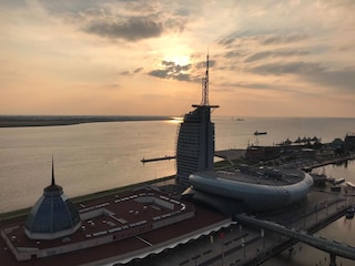 Blick aus der Wohnung gegen Abend