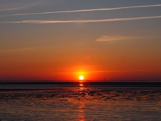 Sonnenuntergang im Watt
