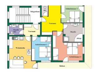 Appartamento per vacanze Schwendau Pianta del piano 21