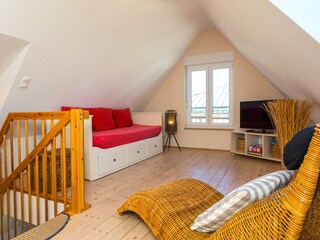 offener Galerie Schlafraum