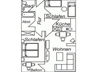 Grundriss Wohnung