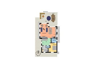 Villa De Cocksdorp Plano de planta 16