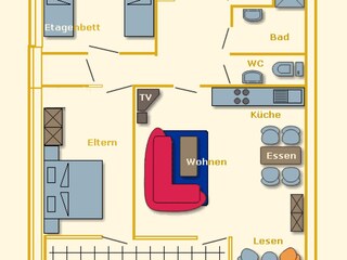 Appartamento per vacanze Buren Pianta del piano 31
