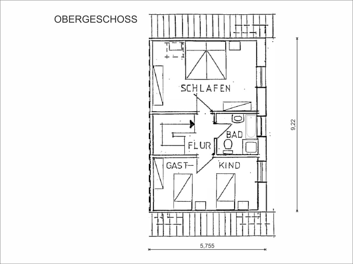 Grundriss Obergeschoss