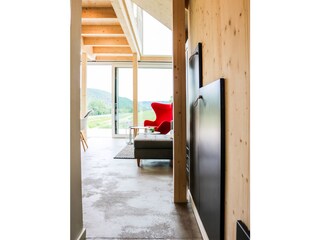 Modern architecture, concrete floor