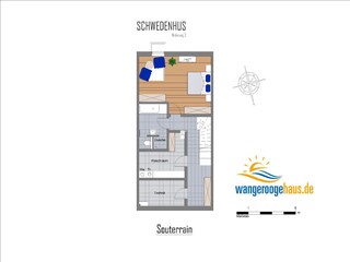 Appartement Wangerooge Plan d'étage 38