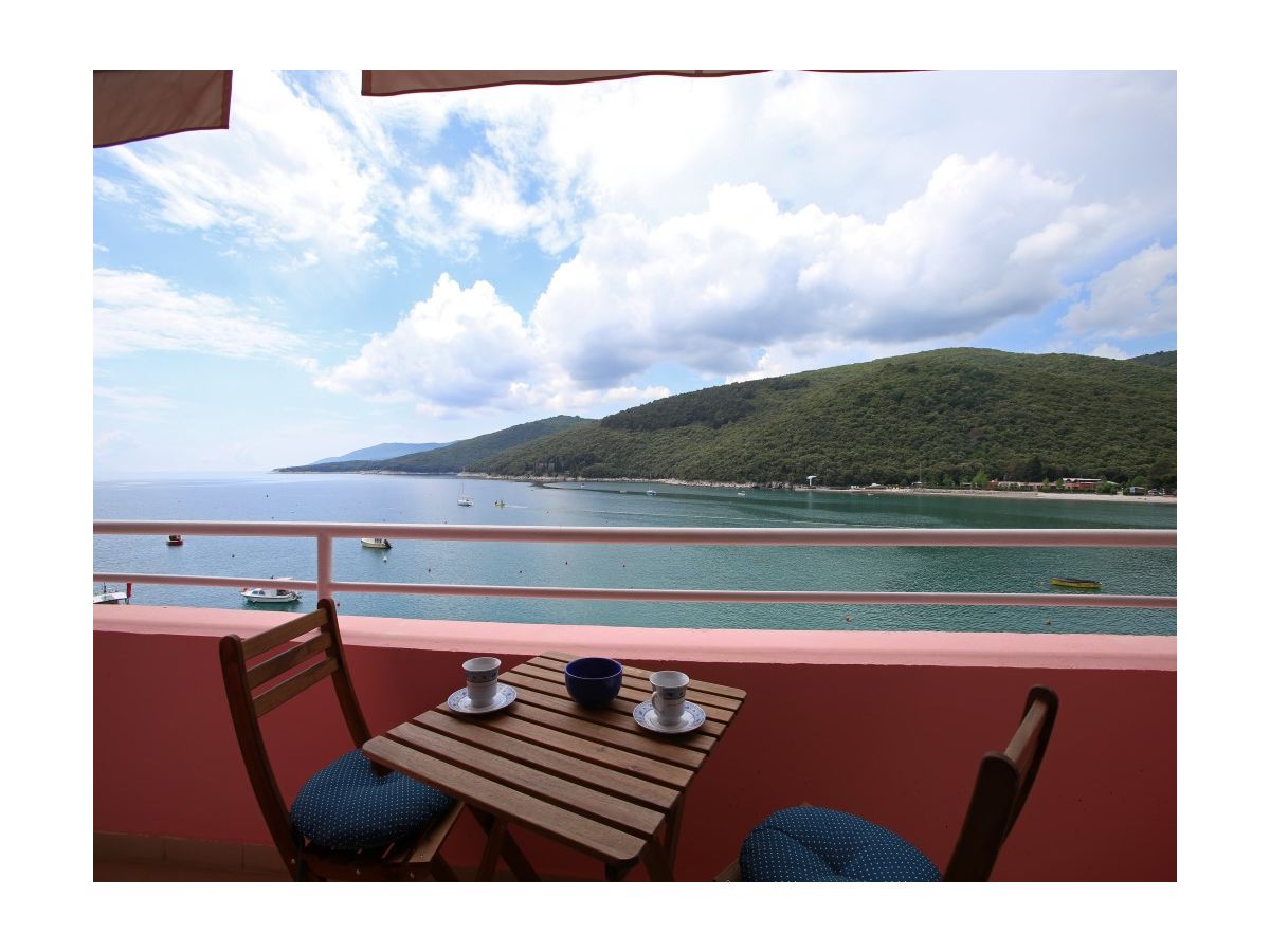 Balkon mit wunderschönem Meerblick, Rabac