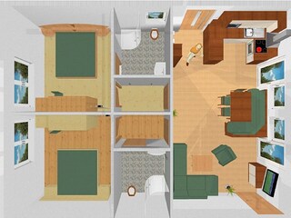Vakantieappartement Ramsau am Dachstein Grondplan 11