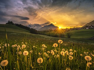 Sonnenuntergang in Vorderstoder