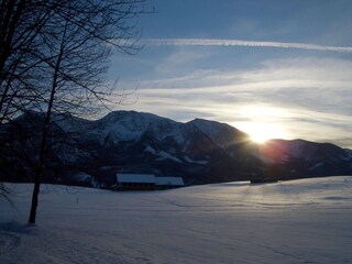 Warscheneck bei untergehender Wintersonne