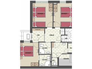 Vakantieappartement Hochkrimml Grondplan 7