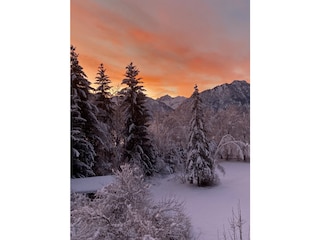 Sonnenaufgang, Blick vom Balkon