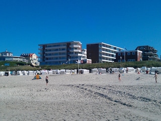 Der breite Badestrand von Wangerooge.