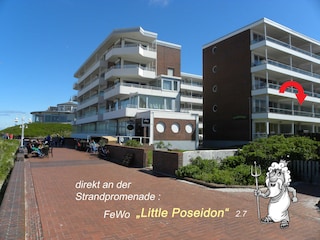 Nur ca. 30 m bis zur Strandpromenade.