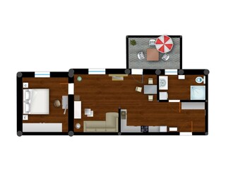 Appartamento per vacanze Borkum Pianta del piano 20