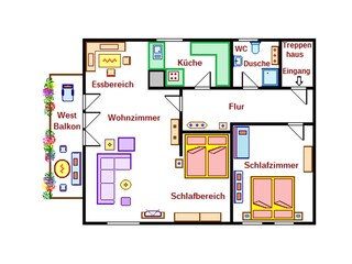 Appartamento per vacanze Mittenwald Pianta del piano 21