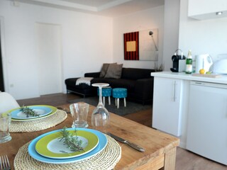 Küche, Wohn- und Essbereich