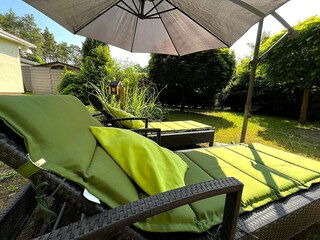 Sonnenliegen im Naturgarten