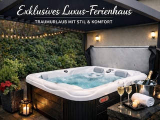 Wellnessgarten mit Spa- Atmosphäre