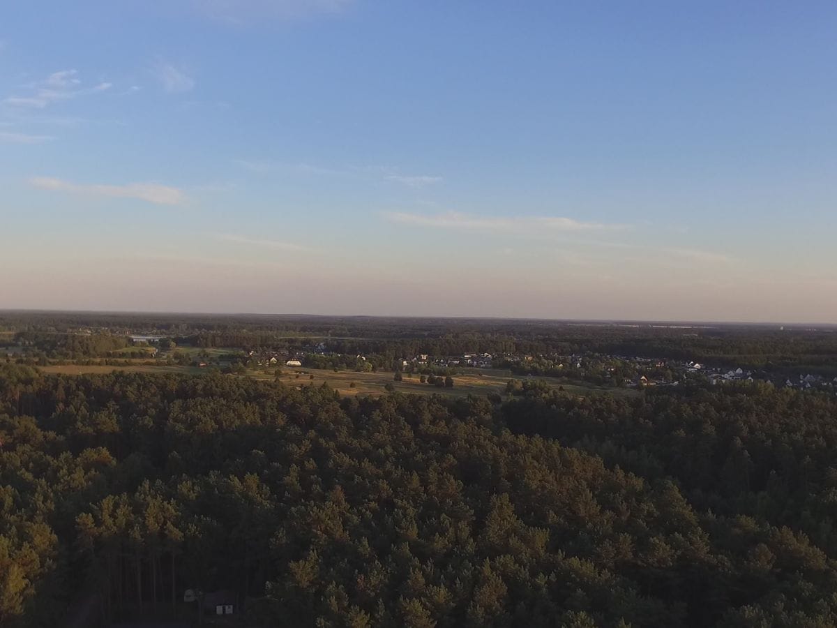 Blick über Bergheide/ Golfplatz