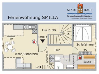 Grundriss Ferienwohnung Smilla