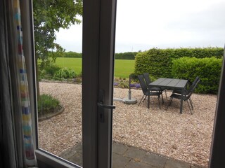 Terrassen türen mit schönen blick