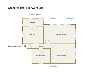 Vakantieappartement Seeboden Grondplan 39