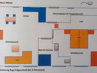Ferienwohnung Dranske Grundriss 22