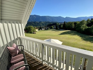 Ferienhaus EulenHorst Ausblick Balkon