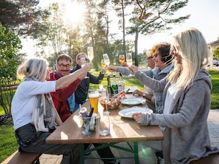 Grill- und Sitzmöglichkeiten