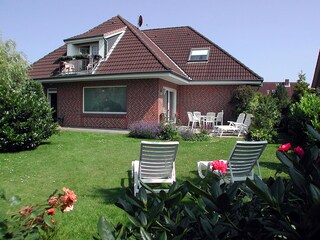 Gartenansicht 'Haus am Meer'