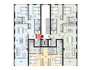 groundplan appartement Seebrise A21