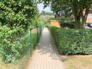 Privatweg vom Grundstück zum Strand