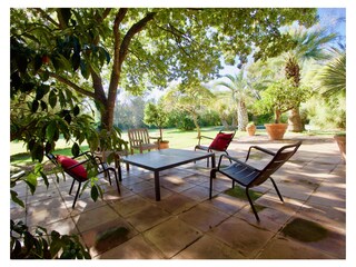 outlook to the green area of 6000m2 'parc'/garden.
