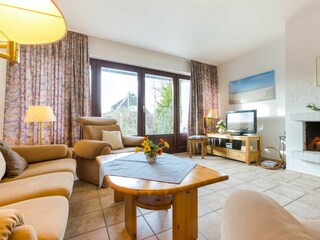 Wohnzimmer - St Peter Ording Dorf, Ferienhaus Groener Weg 9, Hausteil 3 "Hartmann"
