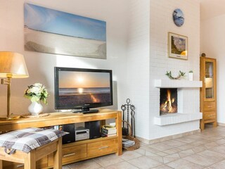 Wohnzimmer und Kamin