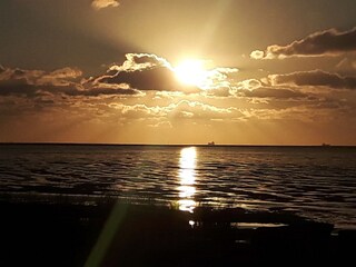 Sonnenuntergang am Strand