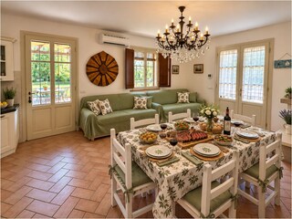 Villa Castagneto Carducci Wohnzimmer 18