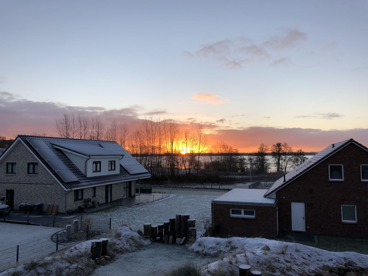 Sonnenaufgang über dem Wittensee von der Ferienwohnung