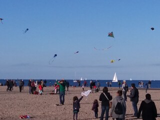 Drachenfliegen am Strand