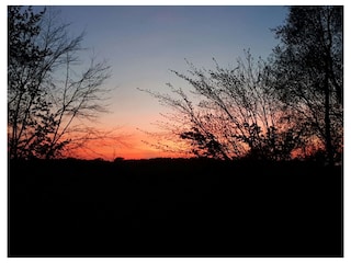 Sonnenuntergang von der Terrasse