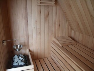 Kleine und feine Sauna im OG