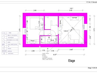Casa per le vacanze Sérignan Pianta del piano 41