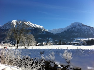Winter-Ausblick von der Wohnung
