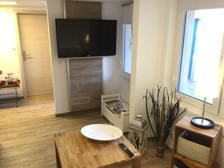 Blick aus dem Wohnbereich