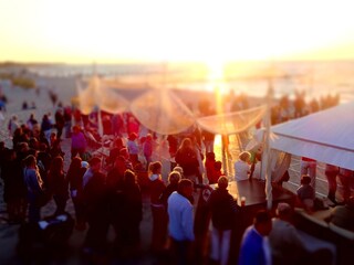 dancing on the beach