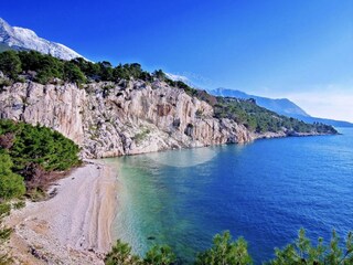 Einer der Badebuchten in Makarska