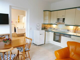 Wohnzimmer mit Küchenzeile